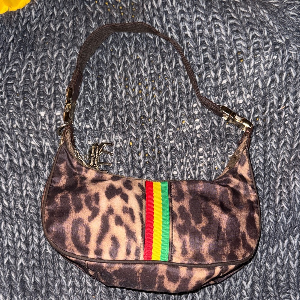 LAMB Gwen Stefani for LeSportSak - Jamaican Stripe and Leopard Print Bag